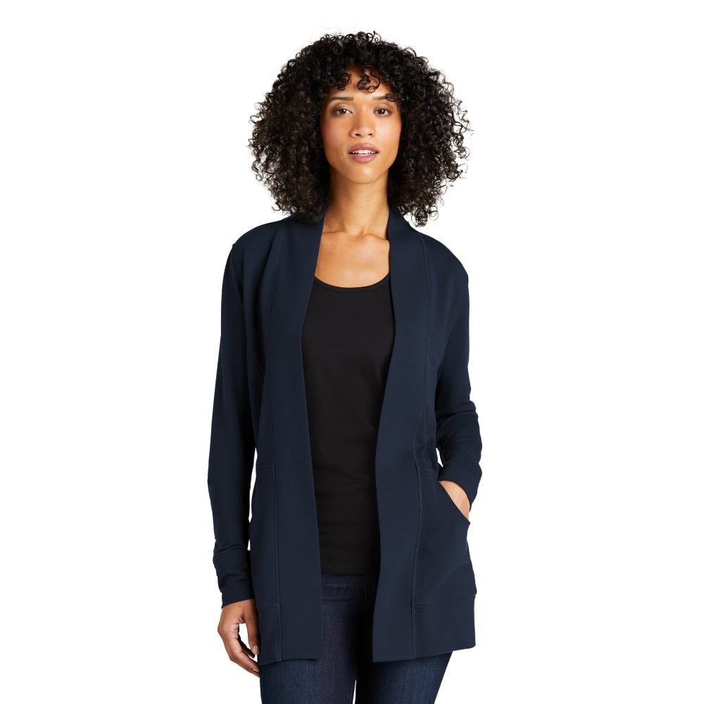 Port Authority® Women's Microterry Cardigan - River Blue Navy