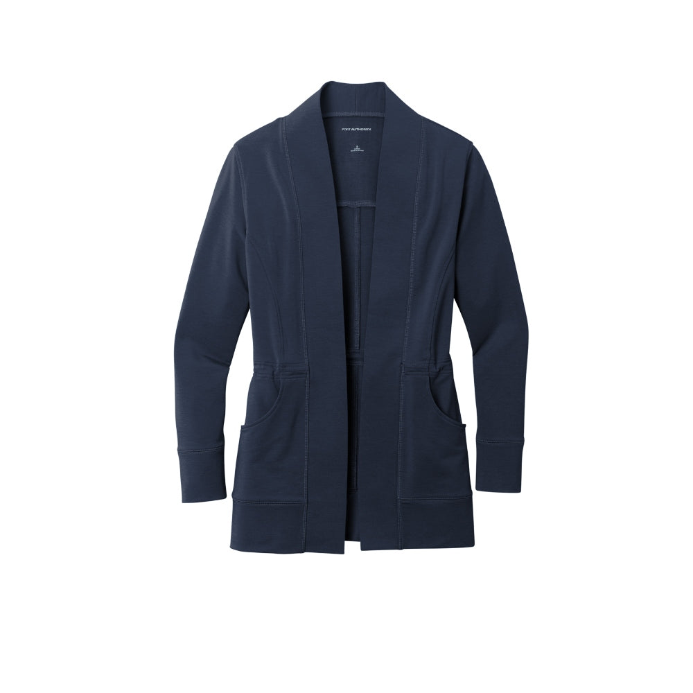 Port Authority® Women's Microterry Cardigan - River Blue Navy