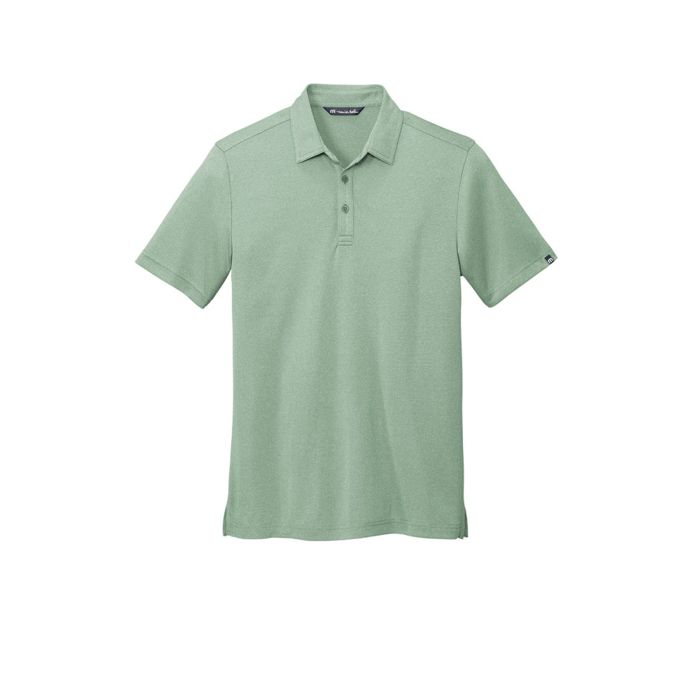 TravisMathew Coto Performance Polo - Beryl Green Heather