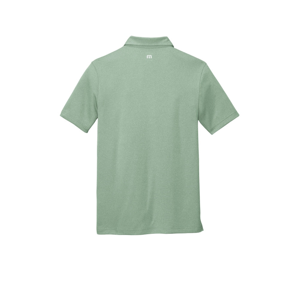 TravisMathew Coto Performance Polo - Beryl Green Heather