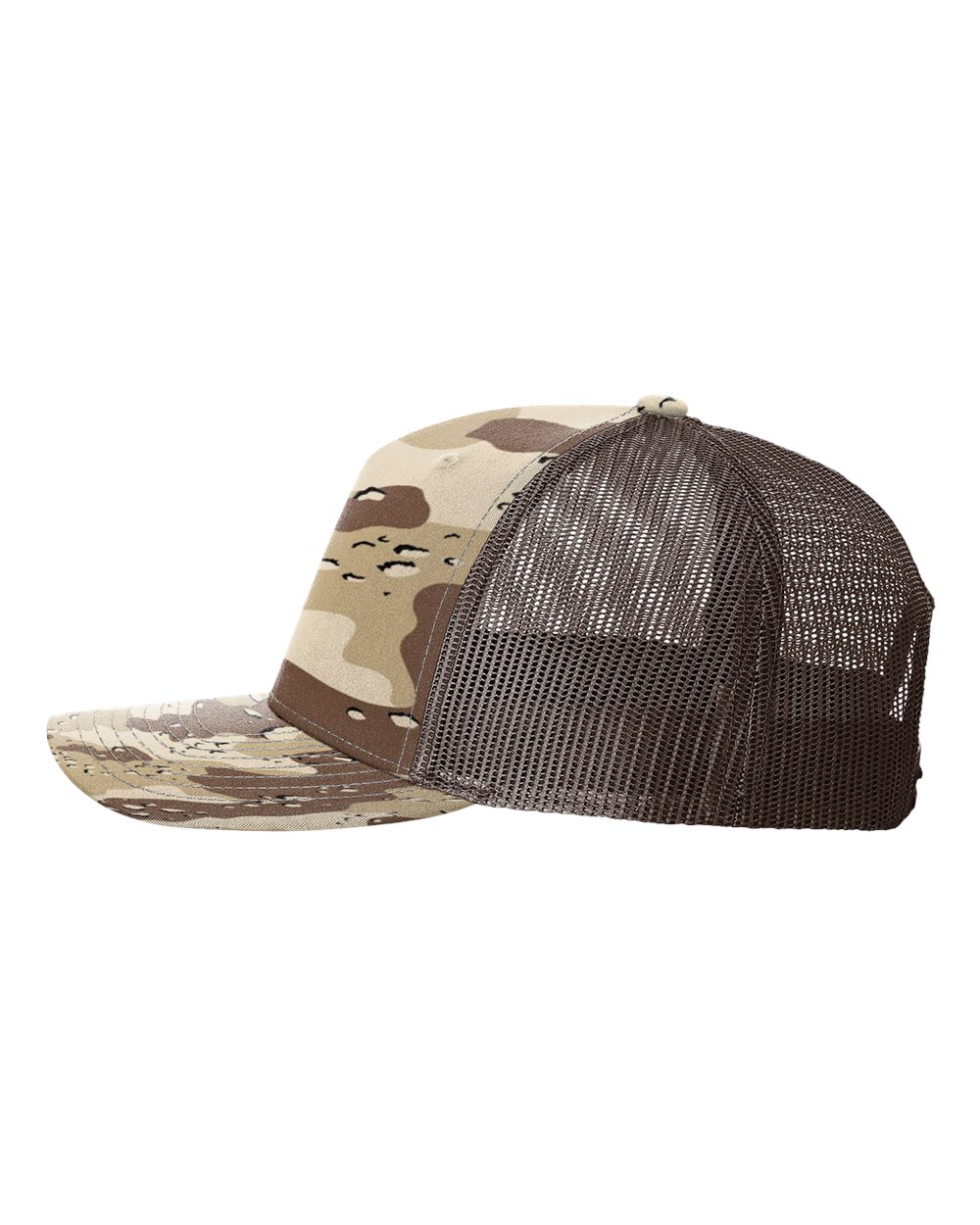 Richardson - Five-Panel Printed Trucker Cap - 112PFP - Desert Camo/ Brown