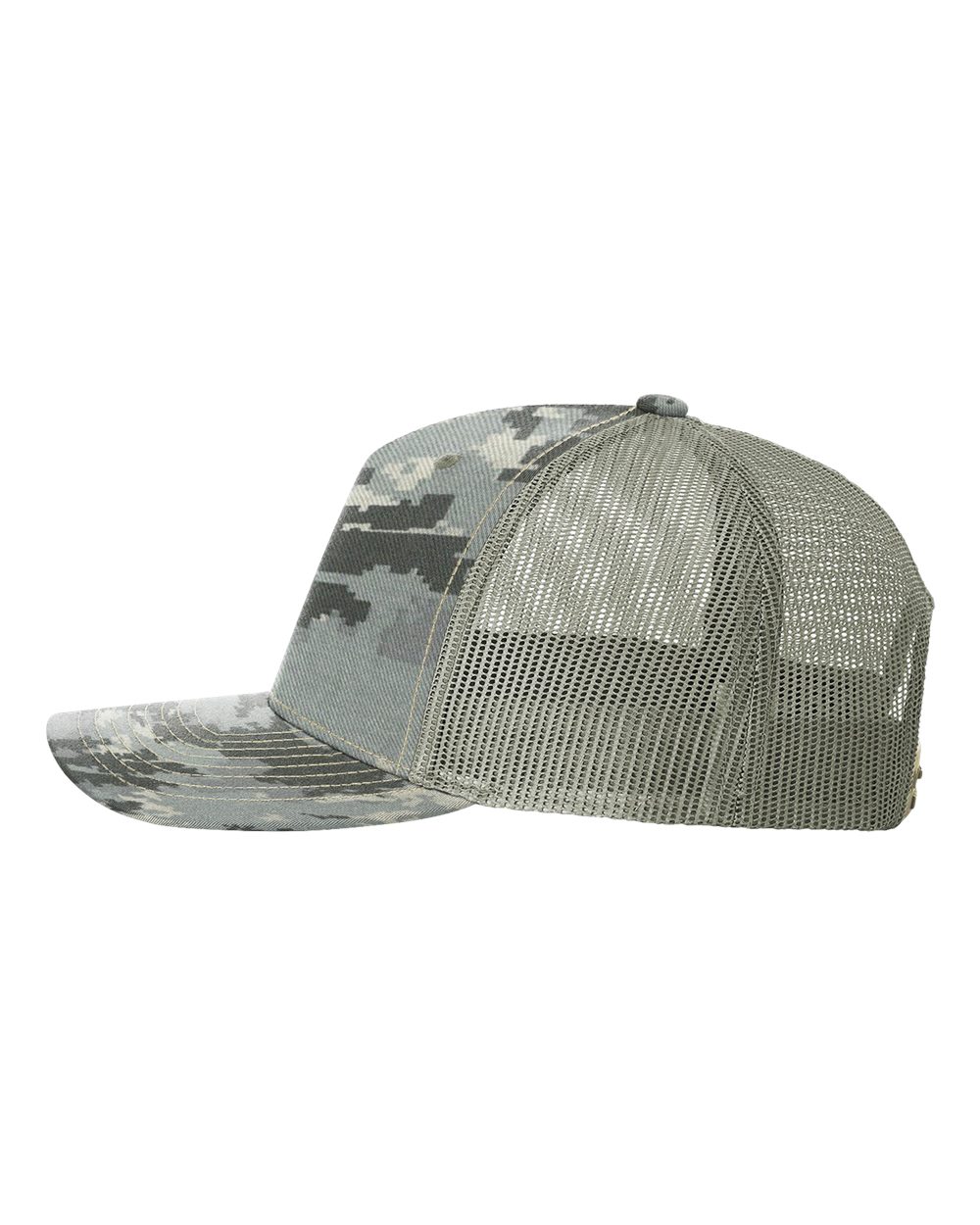 Richardson - Five-Panel Printed Trucker Cap - 112PFP - Digital Camo/ Light Green