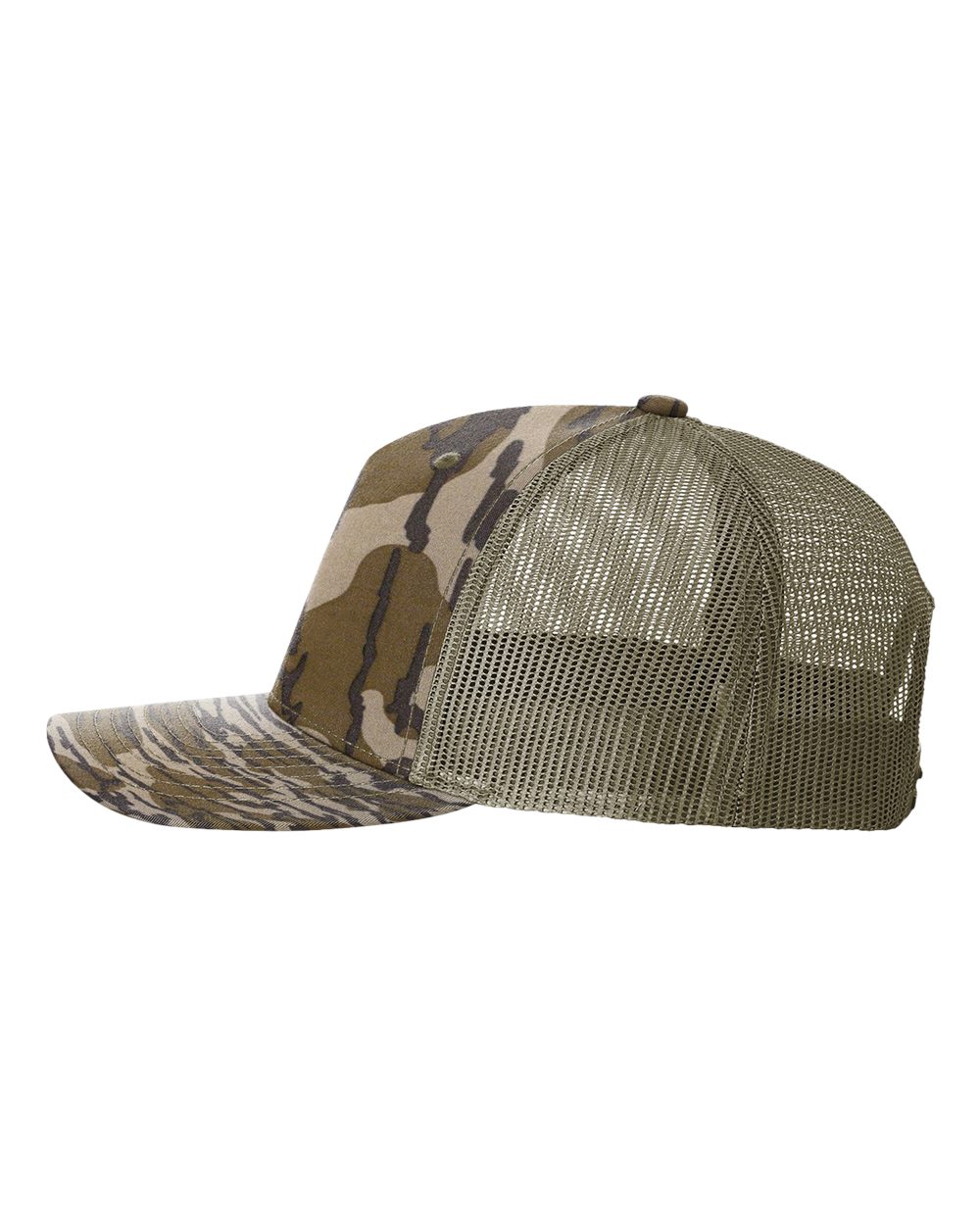 Richardson - Five-Panel Printed Trucker Cap - 112PFP - Mossy Oak Bottomland/ Loden