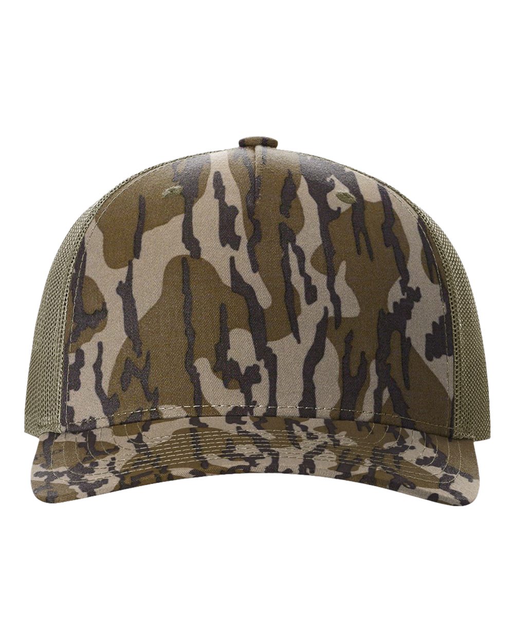 Richardson - Five-Panel Printed Trucker Cap - 112PFP - Mossy Oak Bottomland/ Loden