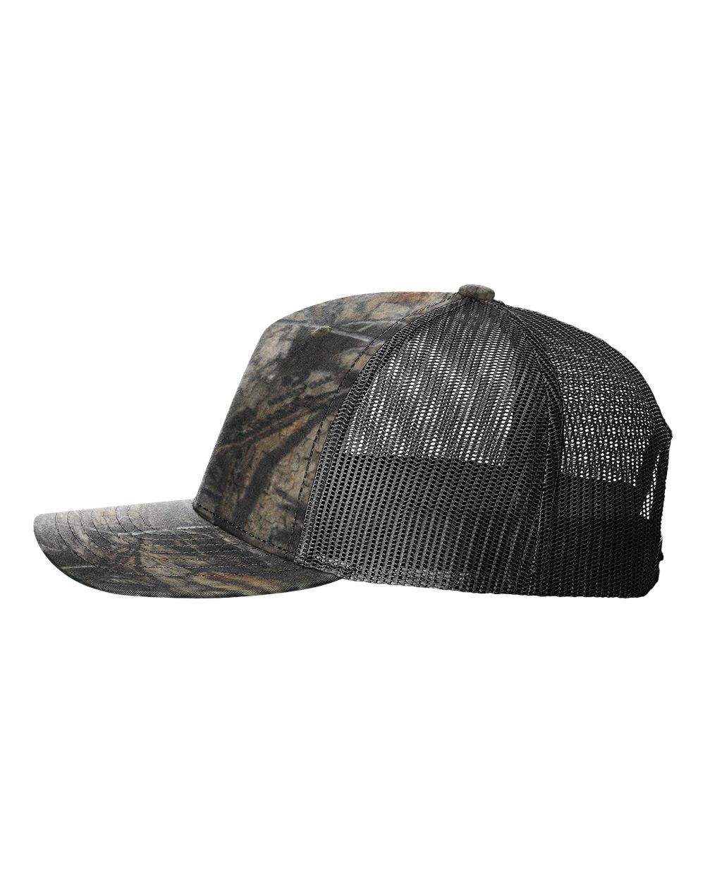 Richardson - Five-Panel Printed Trucker Cap - 112PFP - Mossy Oak Country DNA/ Black