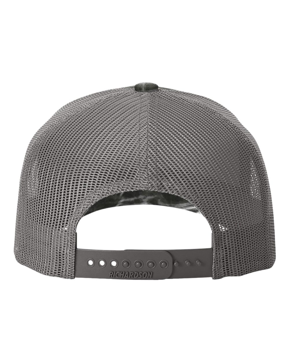 Richardson - Five-Panel Printed Trucker Cap - 112PFP - Mossy Oak Elements Blacktip/ Charcoal