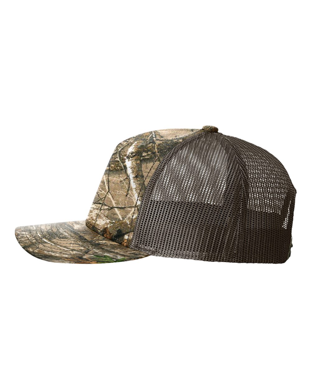 Richardson - Five-Panel Printed Trucker Cap - 112PFP - Realtree Edge/ Brown
