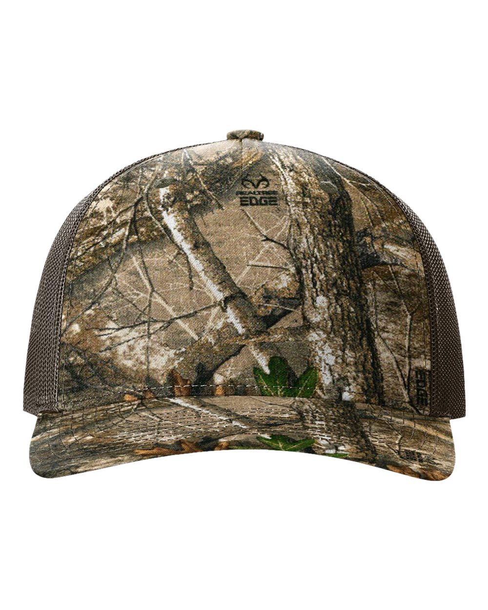 Richardson - Five-Panel Printed Trucker Cap - 112PFP - Realtree Edge/ Brown