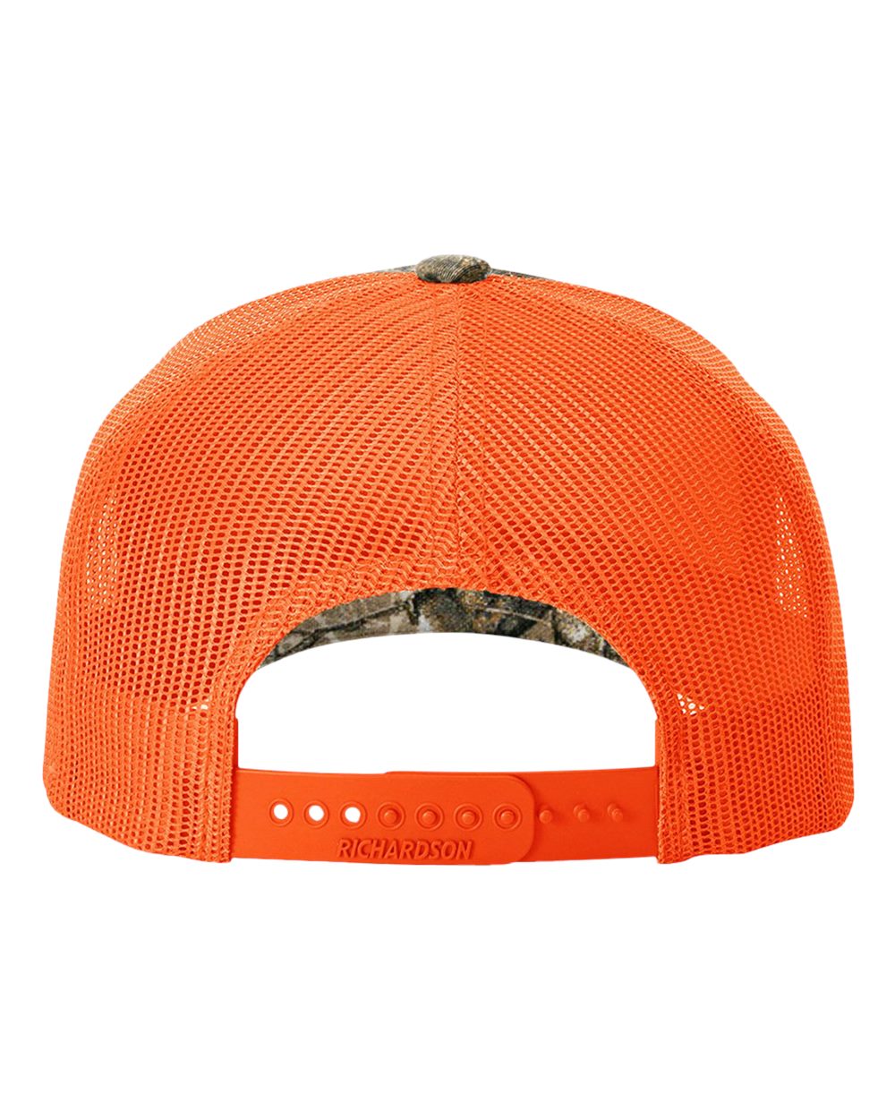 Richardson - Five-Panel Printed Trucker Cap - 112PFP - Realtree Edge/ Neon Orange