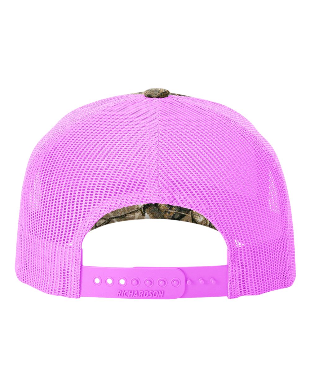 Richardson - Five-Panel Printed Trucker Cap - 112PFP - Realtree Edge/ Neon Pink