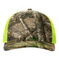 Richardson - Five-Panel Printed Trucker Cap - 112PFP - Realtree Edge/ Neon Yellow