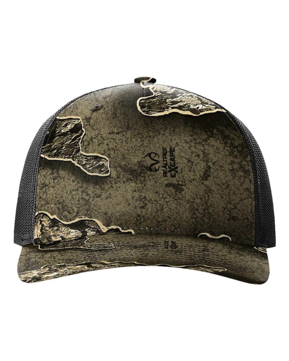 Richardson - Five-Panel Printed Trucker Cap - 112PFP - Realtree Escape/ Black