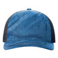Richardson - Five-Panel Printed Trucker Cap - 112PFP - Realtree Fishing Light Blue/ Navy