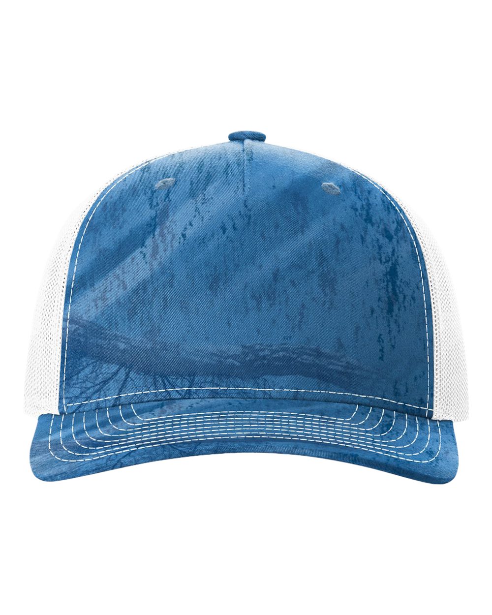 Richardson - Five-Panel Printed Trucker Cap - 112PFP - Realtree Fishing Light Blue/ White