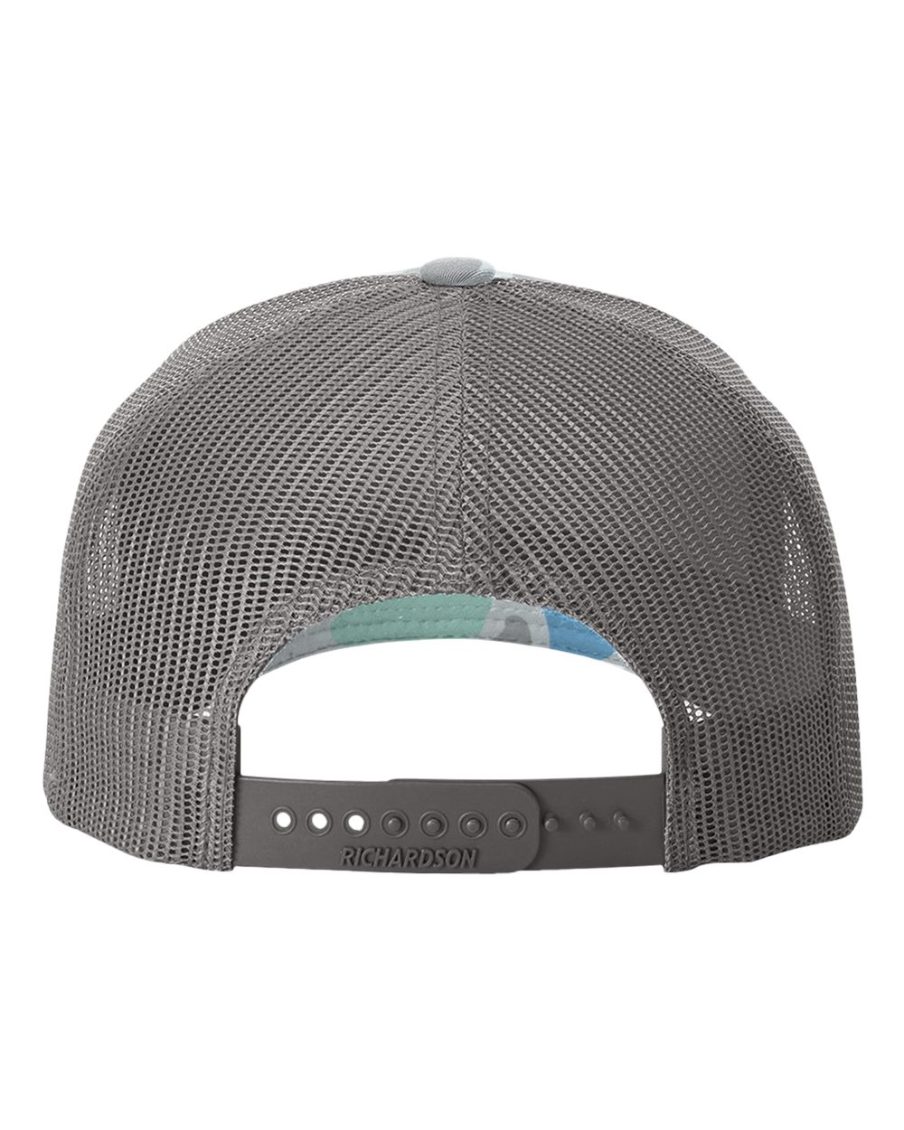 Richardson - Five-Panel Printed Trucker Cap - 112PFP - Saltwater Duck Camo/ Charcoal