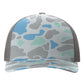 Richardson - Five-Panel Printed Trucker Cap - 112PFP - Saltwater Duck Camo/ Charcoal