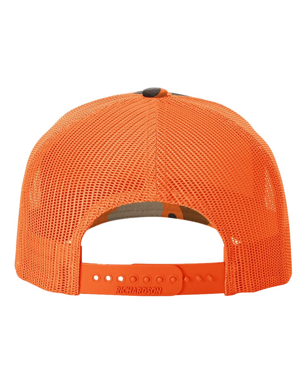 Richardson - Five-Panel Printed Trucker Cap - 112PFP - Blaze Duck Camo/ Blaze