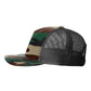Richardson - Five-Panel Printed Trucker Cap - 112PFP - Green Camo/ Black