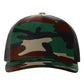 Richardson - Five-Panel Printed Trucker Cap - 112PFP - Green Camo/ Black
