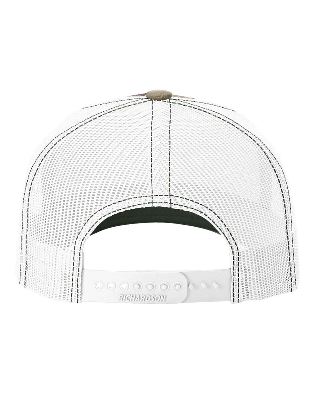 Richardson - Five-Panel Printed Trucker Cap - 112PFP - Green Camo/ White