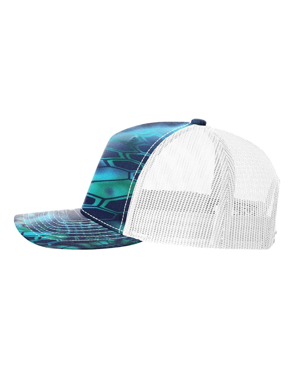 Richardson - Five-Panel Printed Trucker Cap - 112PFP - Kryptek Pontus/ White