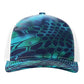 Richardson - Five-Panel Printed Trucker Cap - 112PFP - Kryptek Pontus/ White