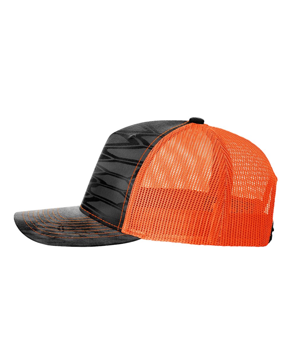 Richardson - Five-Panel Printed Trucker Cap - 112PFP - Kryptek Typhon/ Neon Orange