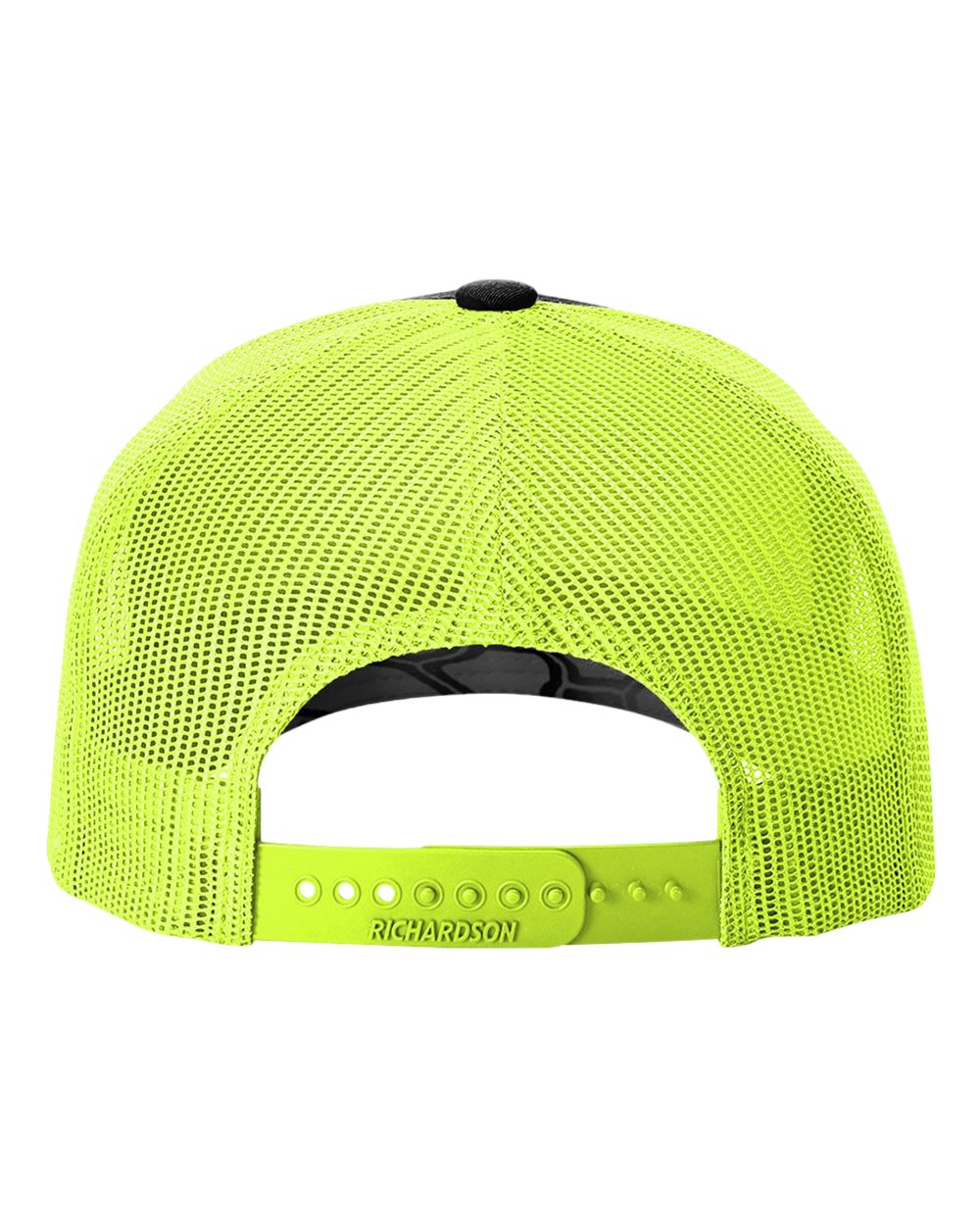 Richardson - Five-Panel Printed Trucker Cap - 112PFP - Kryptek Typhon/ Neon Yellow