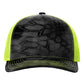 Richardson - Five-Panel Printed Trucker Cap - 112PFP - Kryptek Typhon/ Neon Yellow