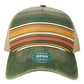 Old Favorite Five-Panel Trucker Cap - OFAFP - Green Stripes