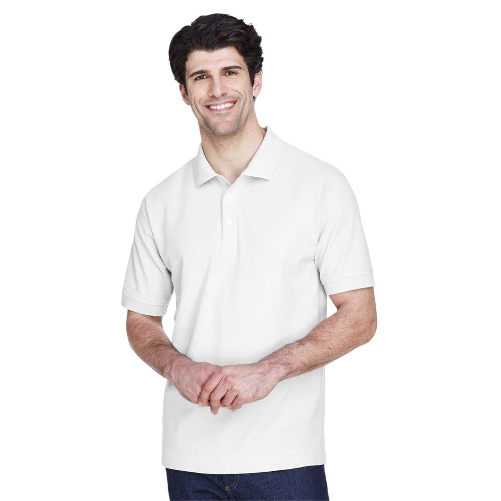 Devon & Jones Pima Piqué Polo - White