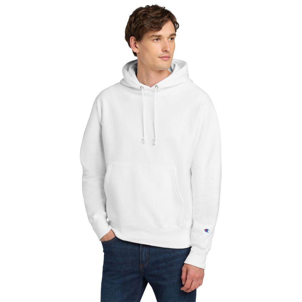 Champion® Reverse Weave® Hooded Sweatshirt - White