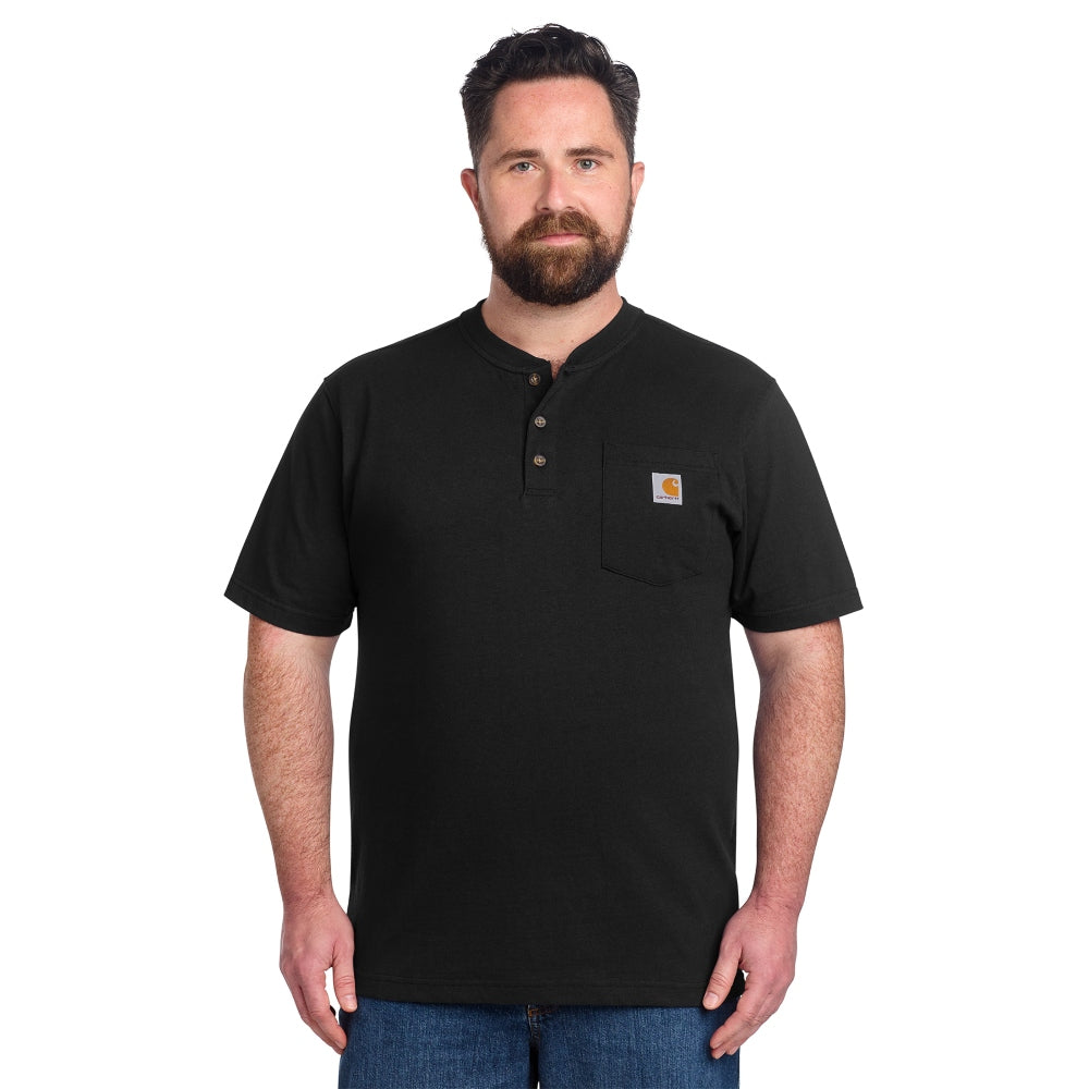 Carhartt® Short Sleeve Henley T-Shirt - Black