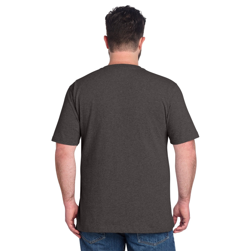 Carhartt® Short Sleeve Henley T-Shirt - Carbon Heather