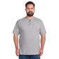 Carhartt® Short Sleeve Henley T-Shirt - Heather Grey