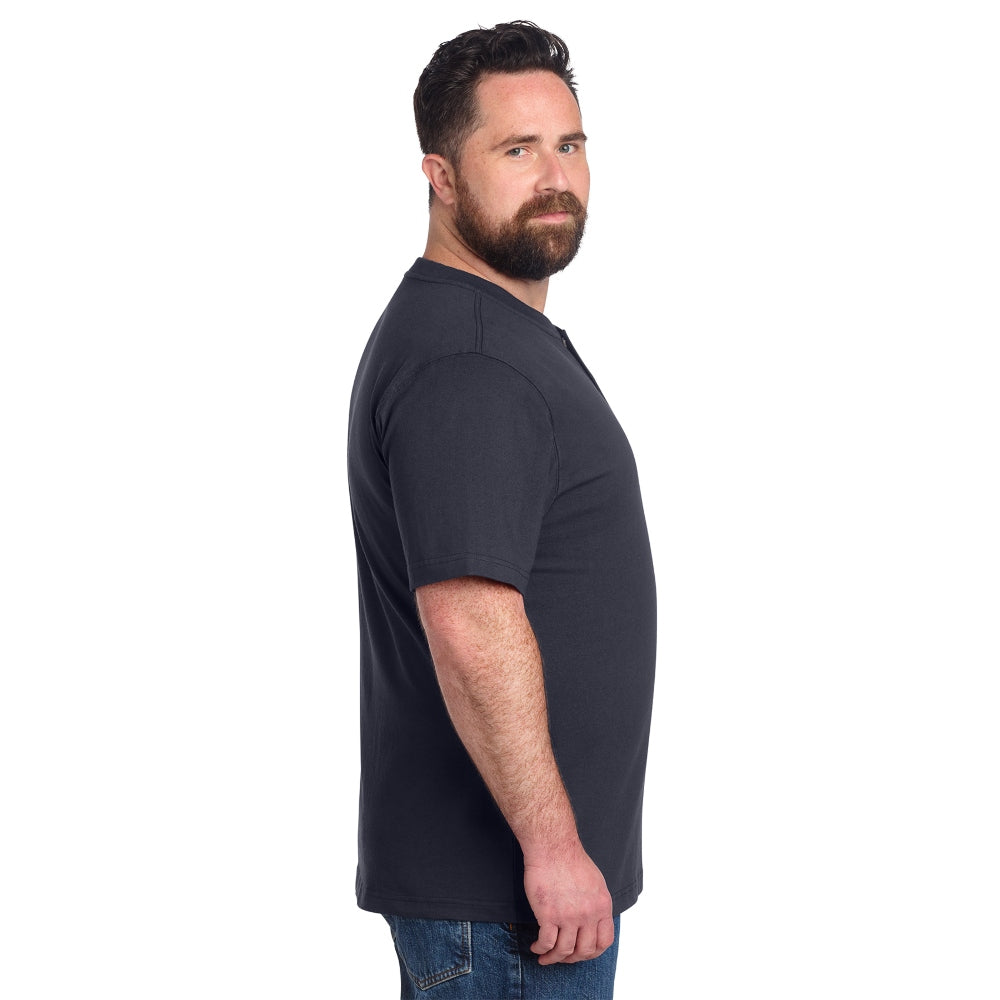 Carhartt® Short Sleeve Henley T-Shirt - Navy