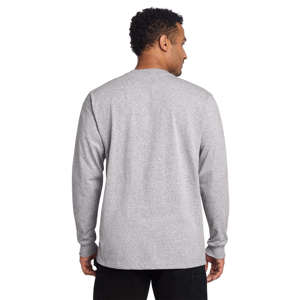 Carhartt® Long Sleeve Henley T-Shirt - Heather Grey