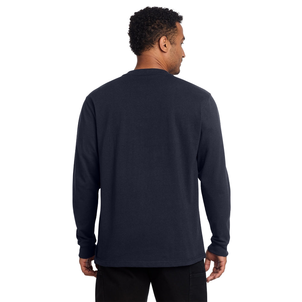 Carhartt® Long Sleeve Henley T-Shirt - Navy