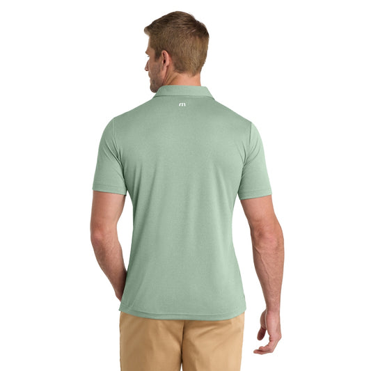 TravisMathew Coto Performance Polo - Beryl Green Heather