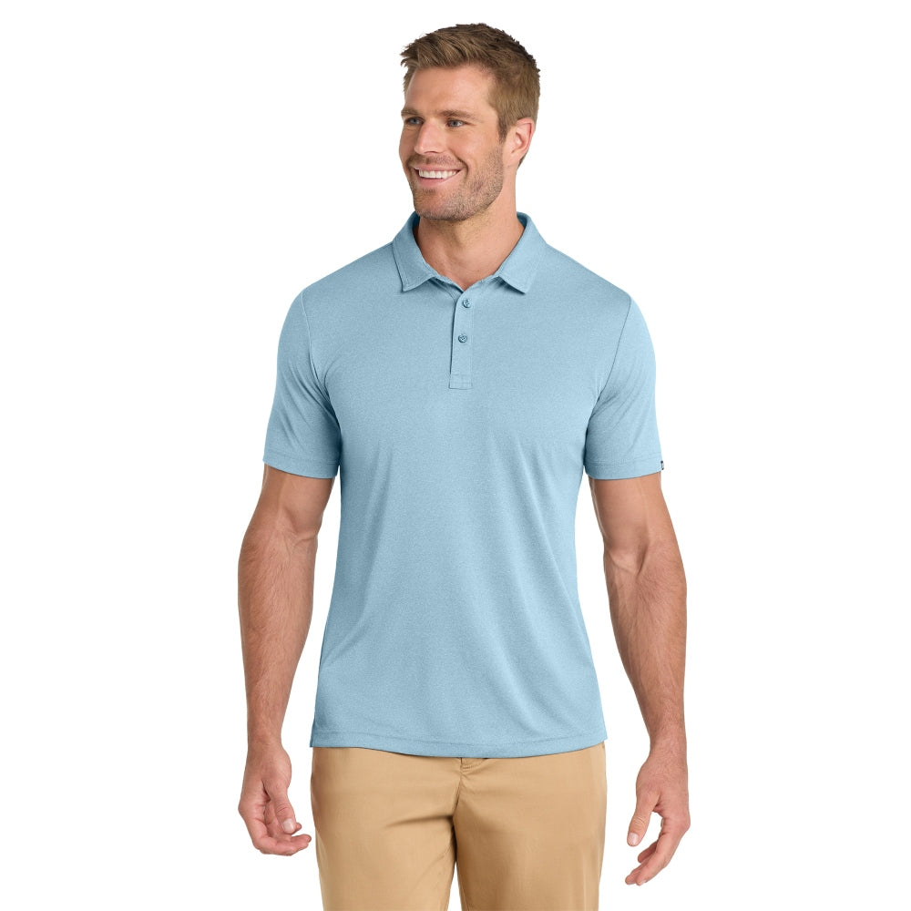 TravisMathew Coto Performance Polo - Brilliant Blue Heather