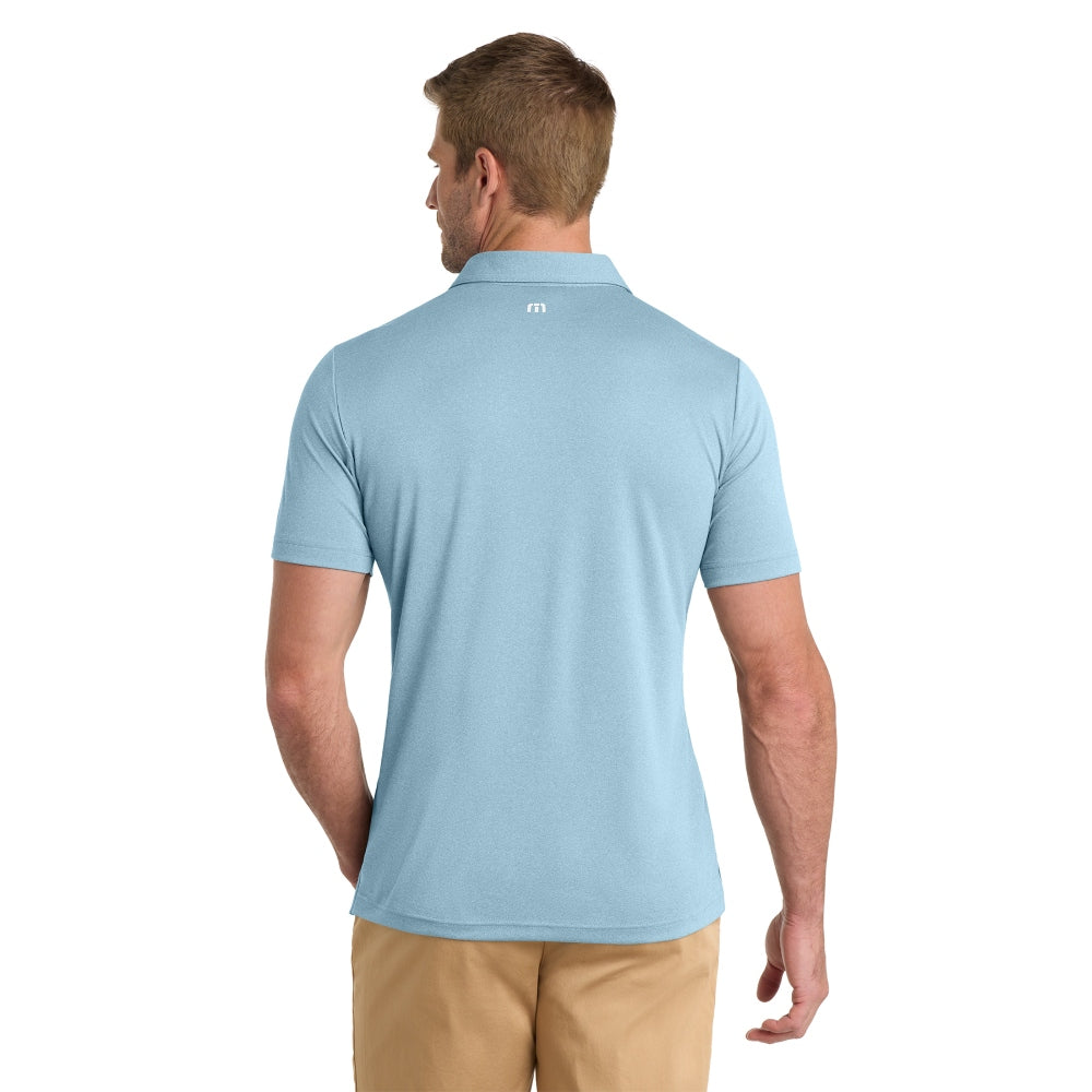 TravisMathew Coto Performance Polo - Brilliant Blue Heather