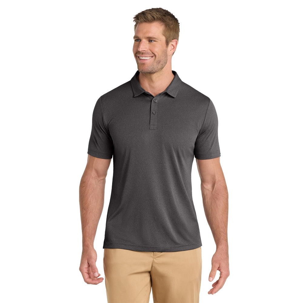 TravisMathew Coto Performance Polo - Quiet Shade Grey/Black