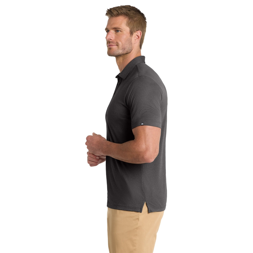 TravisMathew Coto Performance Polo - Quiet Shade Grey/Black