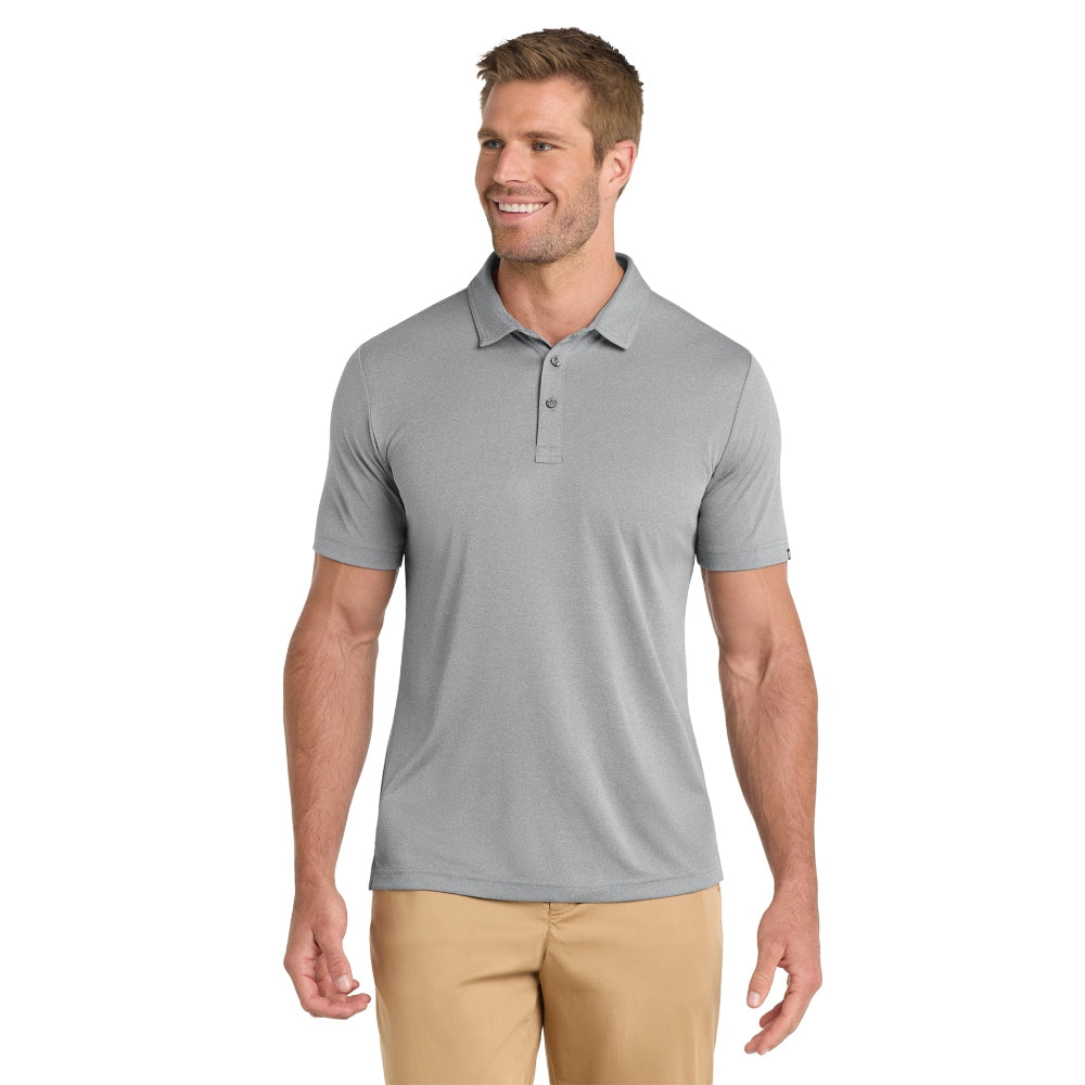 TravisMathew Coto Performance Polo - Quiet Shade Grey Heather