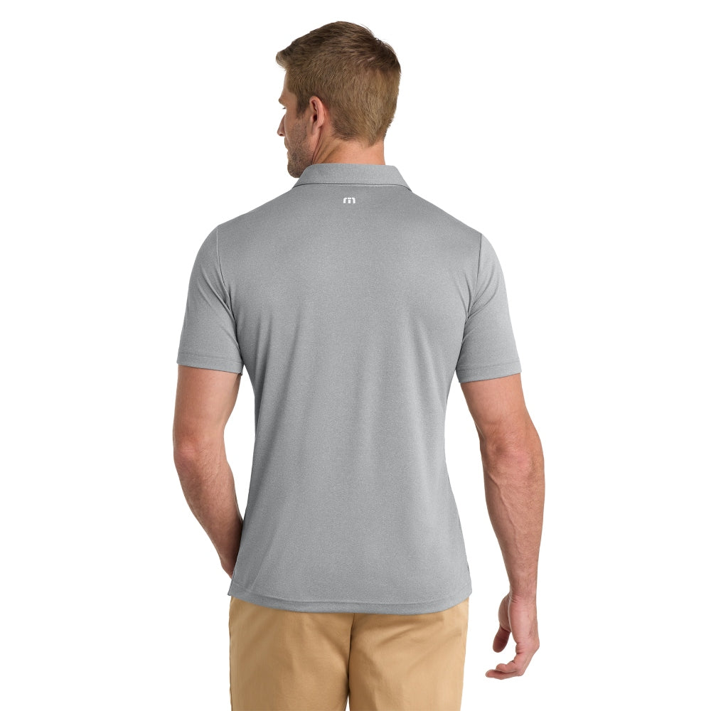 TravisMathew Coto Performance Polo - Quiet Shade Grey Heather