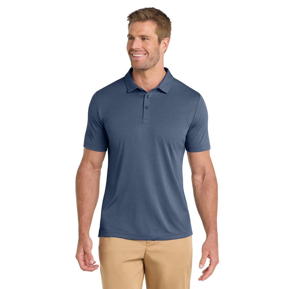 TravisMathew Coto Performance Polo - Vintage Indigo/ Black