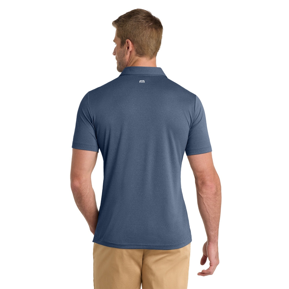 TravisMathew Coto Performance Polo - Vintage Indigo/ Black
