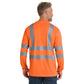 CornerStone® ANSI 107 Class 3 Long Sleeve Snag-Resistant Reflective T-Shirt - Safety Orange/Reflective