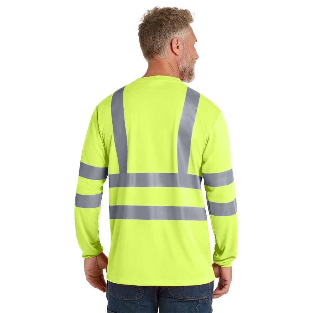 CornerStone® ANSI 107 Class 3 Long Sleeve Snag-Resistant Reflective T-Shirt - Safety Yellow/Reflective