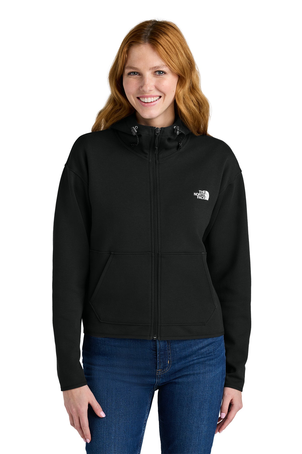 The North Face® Women's Double-Knit Full-Zip Hoodie - TNF Black